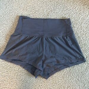 Grey lululemon shorts with liner size 6